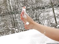 Feet - Alyona A - 2012-06-21 Cheerful barefoot girl