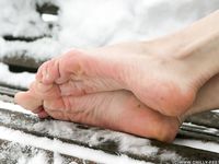 Feet - Alyona A - 2012-06-21 Cheerful barefoot girl