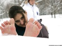 Feet - Alyona A - 2012-06-21 Cheerful barefoot girl