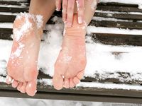 Feet - Alyona A - 2012-06-21 Cheerful barefoot girl