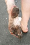 Feet - Anna A - 2011-01-02 Public barefoot walk