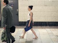 Feet - Anna A - 2011-01-02 Public barefoot walk