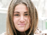 Feet - Anna B - 2011-04-28 Barefoot in snowstorm