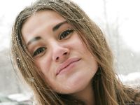 Feet - Anna B - 2011-04-28 Barefoot in snowstorm