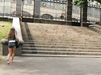 Feet - Anna F - 2012-10-06 High-arched beauty in hat