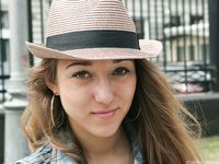 Feet - Anna F - 2012-10-06 High-arched beauty in hat