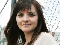 Feet - Anna G - 2012-11-11 Barefoot girl in a short skirt