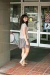 Feet - Anna G - 2012-11-11 Barefoot girl in a short skirt