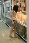 Feet - Anna G - 2012-11-11 Barefoot girl in a short skirt