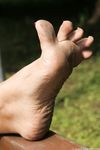 Feet - Anna G - 2012-11-11 Barefoot girl in a short skirt