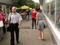 Feet - Anna H - 2013-04-12 Barefoot in a city streets