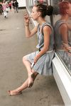 Feet - Anna H - 2013-04-12 Barefoot in a city streets