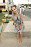 Feet - Anna H - 2013-04-12 Barefoot in a city streets