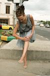 Feet - Anna H - 2013-04-12 Barefoot in a city streets