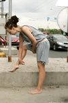 Feet - Anna H - 2013-04-12 Barefoot in a city streets