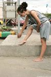 Feet - Anna H - 2013-04-12 Barefoot in a city streets