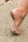 Feet - Anna H - 2013-04-12 Barefoot in a city streets