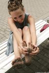 Feet - Anna H - 2013-04-12 Barefoot in a city streets