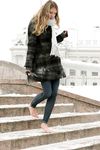 Feet - Arina - 2011-03-27 Slender girl walks barefoot in snow