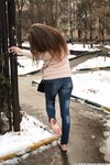 Feet - Arina A - 2017-10-24 A chilly winter day