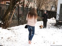 Feet - Arina A - 2017-10-24 A chilly winter day