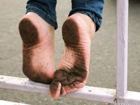 Feet - Arina A - 2017-10-24 A chilly winter day