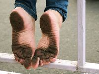 Feet - Arina A - 2017-10-24 A chilly winter day