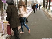 Feet - Arina A - 2017-10-24 A chilly winter day