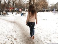 Feet - Arina A - 2017-10-24 A chilly winter day