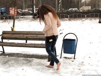 Feet - Arina A - 2017-10-24 A chilly winter day