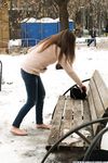 Feet - Arina A - 2017-10-24 A chilly winter day