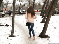 Feet - Arina A - 2017-10-24 A chilly winter day