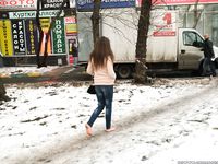Feet - Arina A - 2017-10-24 A chilly winter day