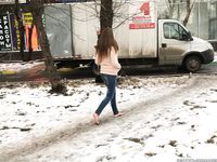 Feet - Arina A - 2017-10-24 A chilly winter day