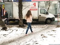 Feet - Arina A - 2017-10-24 A chilly winter day