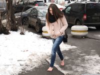 Feet - Arina A - 2017-10-24 A chilly winter day