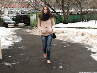 Feet - Arina A - 2017-10-24 A chilly winter day