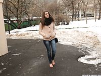 Feet - Arina A - 2017-10-24 A chilly winter day