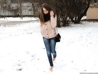 Feet - Arina A - 2017-10-24 A chilly winter day