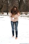 Feet - Arina A - 2017-10-24 A chilly winter day