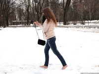 Feet - Arina A - 2017-10-24 A chilly winter day