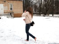 Feet - Arina A - 2017-10-24 A chilly winter day