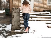 Feet - Arina A - 2017-10-24 A chilly winter day