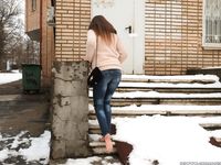 Feet - Arina A - 2017-10-24 A chilly winter day