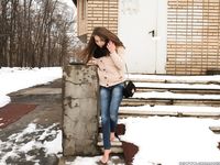 Feet - Arina A - 2017-10-24 A chilly winter day