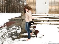 Feet - Arina A - 2017-10-24 A chilly winter day