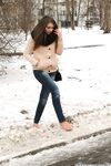 Feet - Arina A - 2017-10-24 A chilly winter day