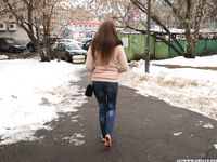 Feet - Arina A - 2017-10-24 A chilly winter day