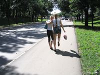 Feet - Asya + Marina - 2007-02-01 Barefoot trips to Russian towns. Yaroslavl