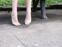 Feet - Asya + Marina - 2007-02-01 Barefoot trips to Russian towns. Yaroslavl